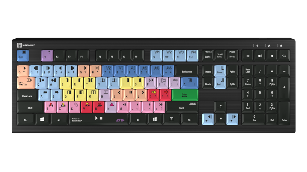 LogicKeyboard AVID NewsCutter PC Astra 2 US LKB-NEWSC-A2PC-US