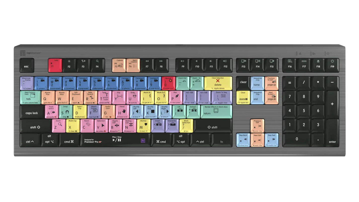 LogicKeyboard Adobe Premiere Pro CC Astra 2 MAC US LKB-PPROCC-A2M-US