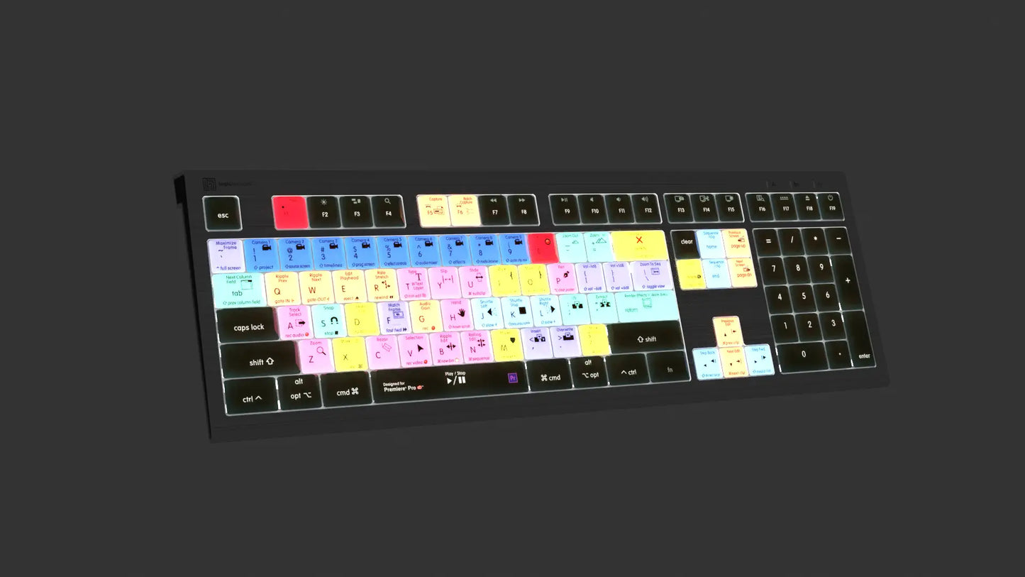LogicKeyboard Adobe Premiere Pro CC Astra 2 MAC US LKB-PPROCC-A2M-US