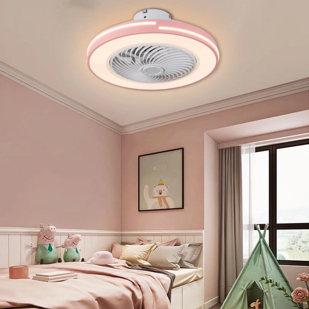 Compact Pink LED Ceiling Fan and Light By Homeroots – Cloudtechmart
