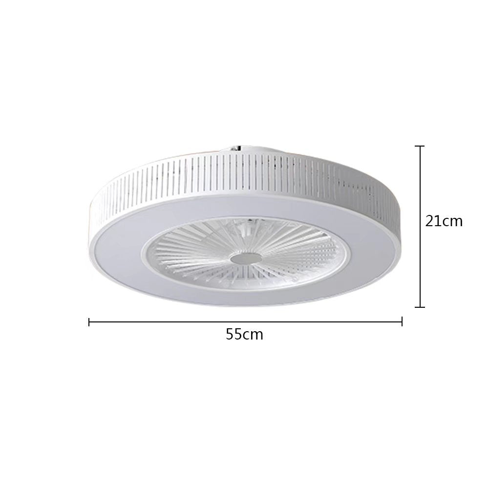 Classy Ceiling Fan And Round LED Lamp By Homeroots