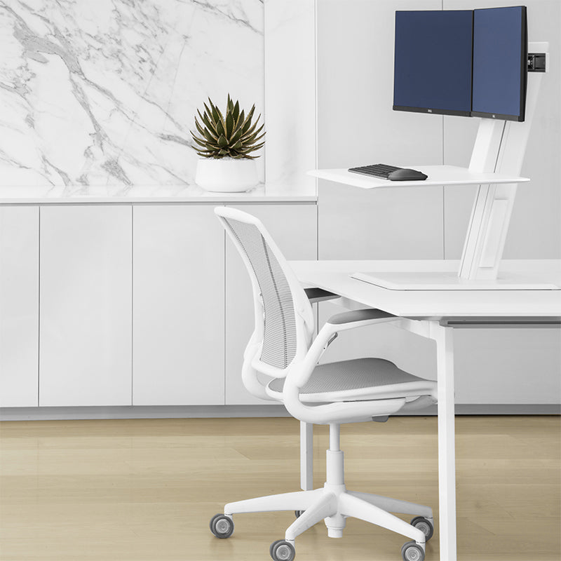 Humanscale M8.1 Dual Monitor Arm – Black with Black Trim